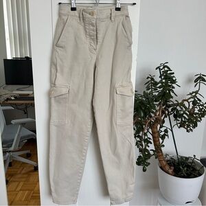 Aritzia Wilfred Free Modern Cargo Pant Light Khaki